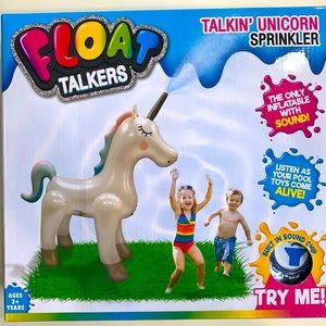FLOAT TALKERS. Talking Unicorn Sprinkler